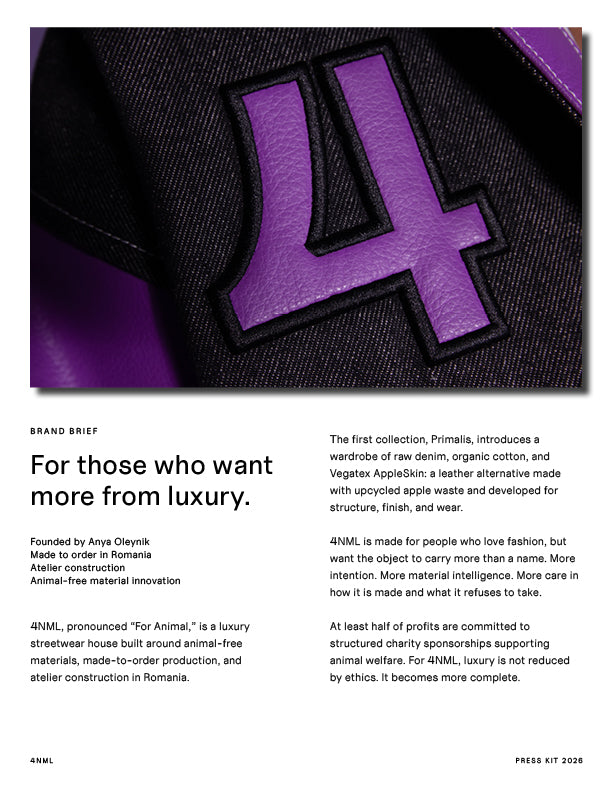 4NML brand brief press kit preview