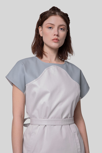 Front portrait of Chameleon dress showing AppleSkin panel and structure