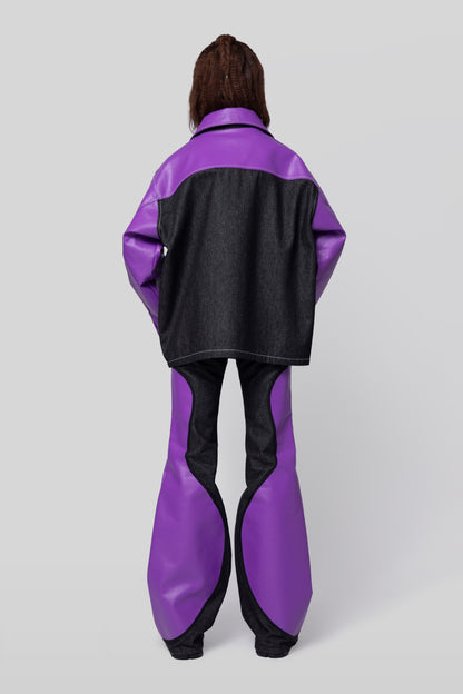 Back view of Core jacket showing panel construction