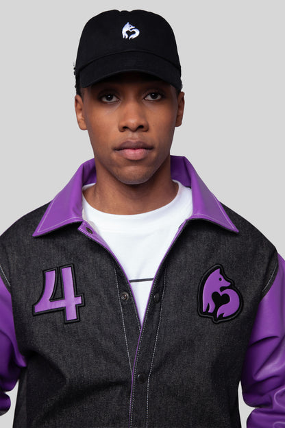 Portrait of Core jacket with chest emblems