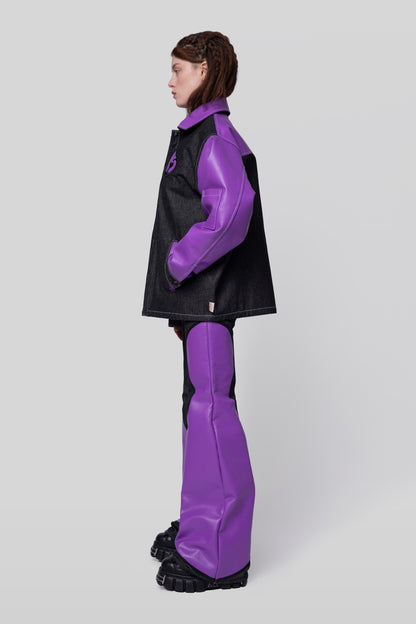 Side profile of Core jacket with oversized fit