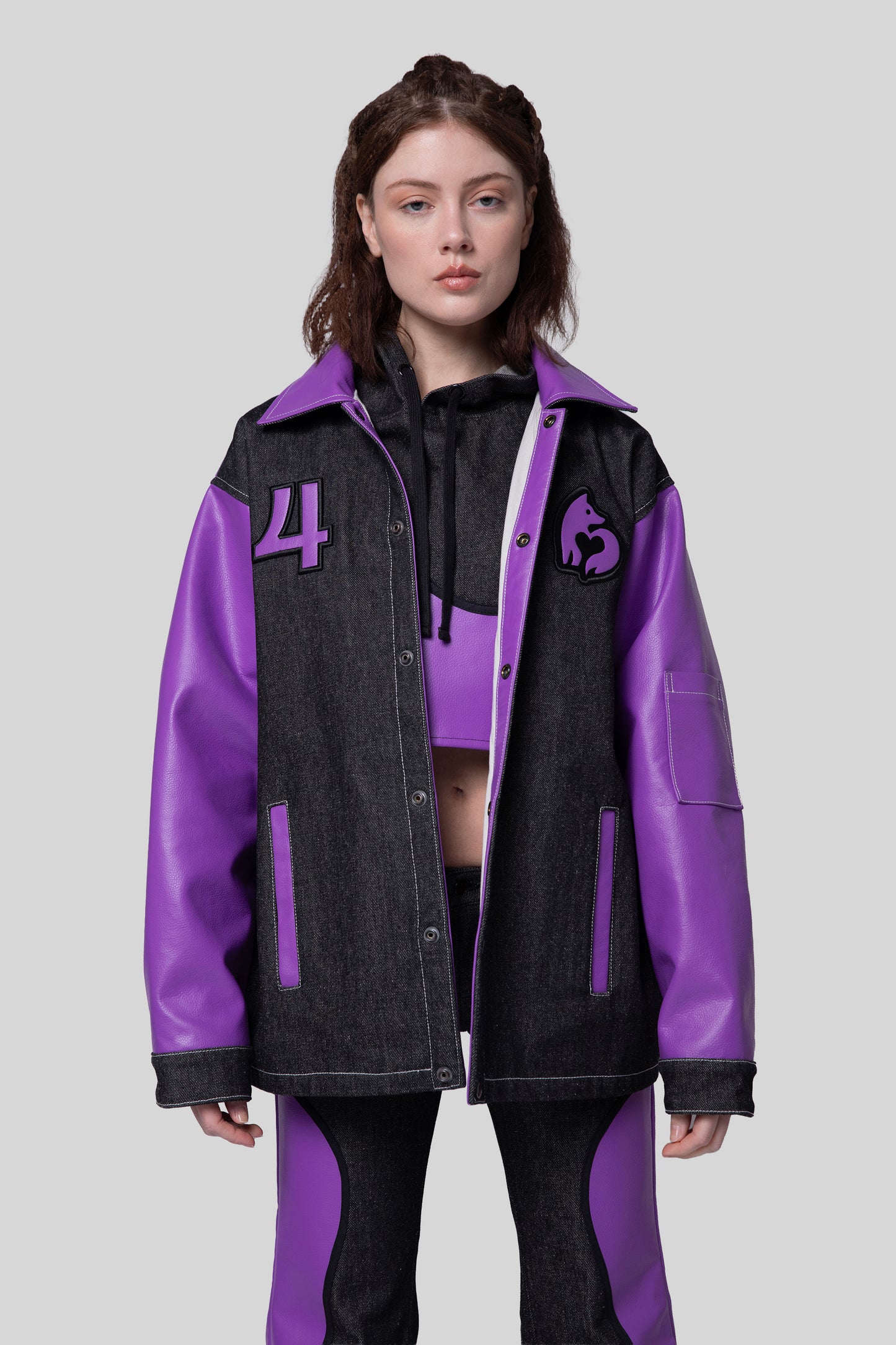 [card:women-primary] Model wearing Core jacket unfastened