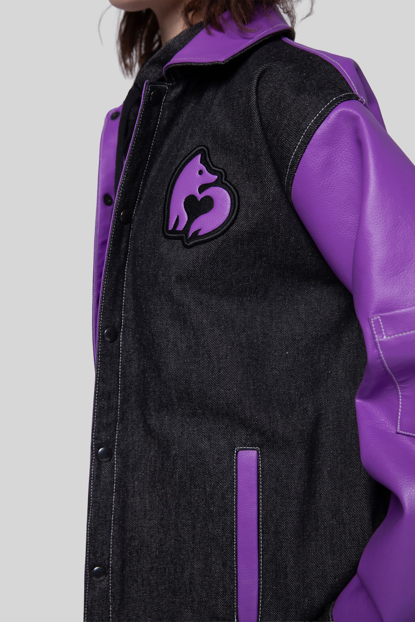 Side view of Core jacket showing AppleSkin patch and pocket