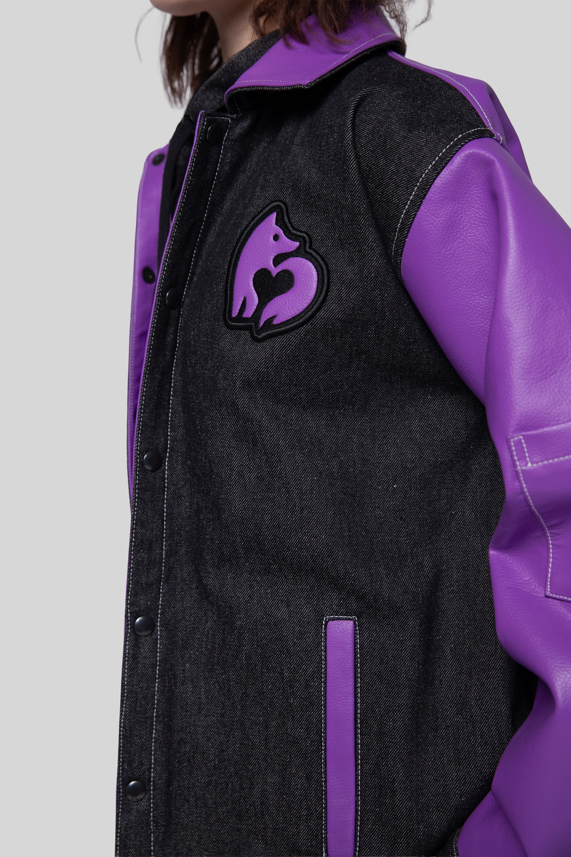 Side view of Core jacket showing AppleSkin patch and pocket