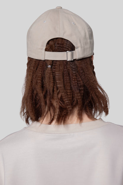 Back view of oak No Cap hat, clean finish