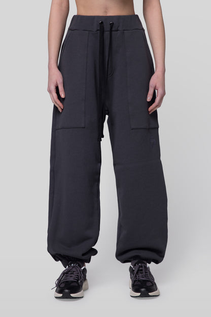 Front view of No Sweat pants with oversized front pockets