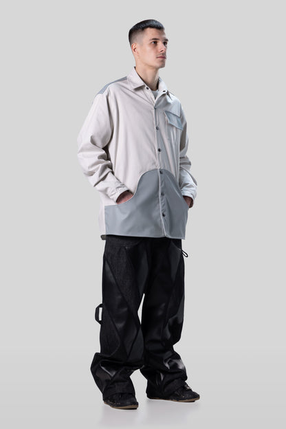 Front angled view of Out of Pocket shirt with AppleSkin pouch pocket