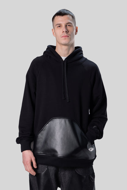 [card:men-secondary] Front view of Shadow hoodie in black